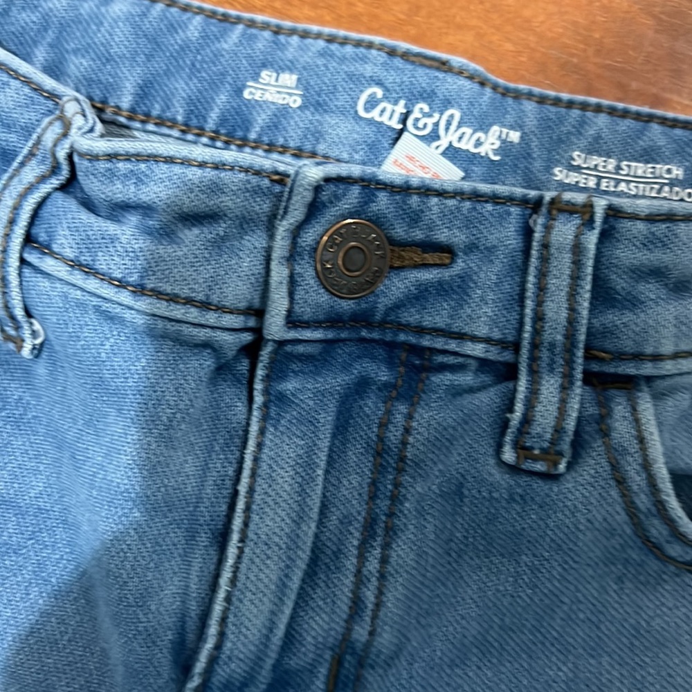 Cat & Jack Size 12 Super Stretch Slim Jeans - Picture 3 of 5